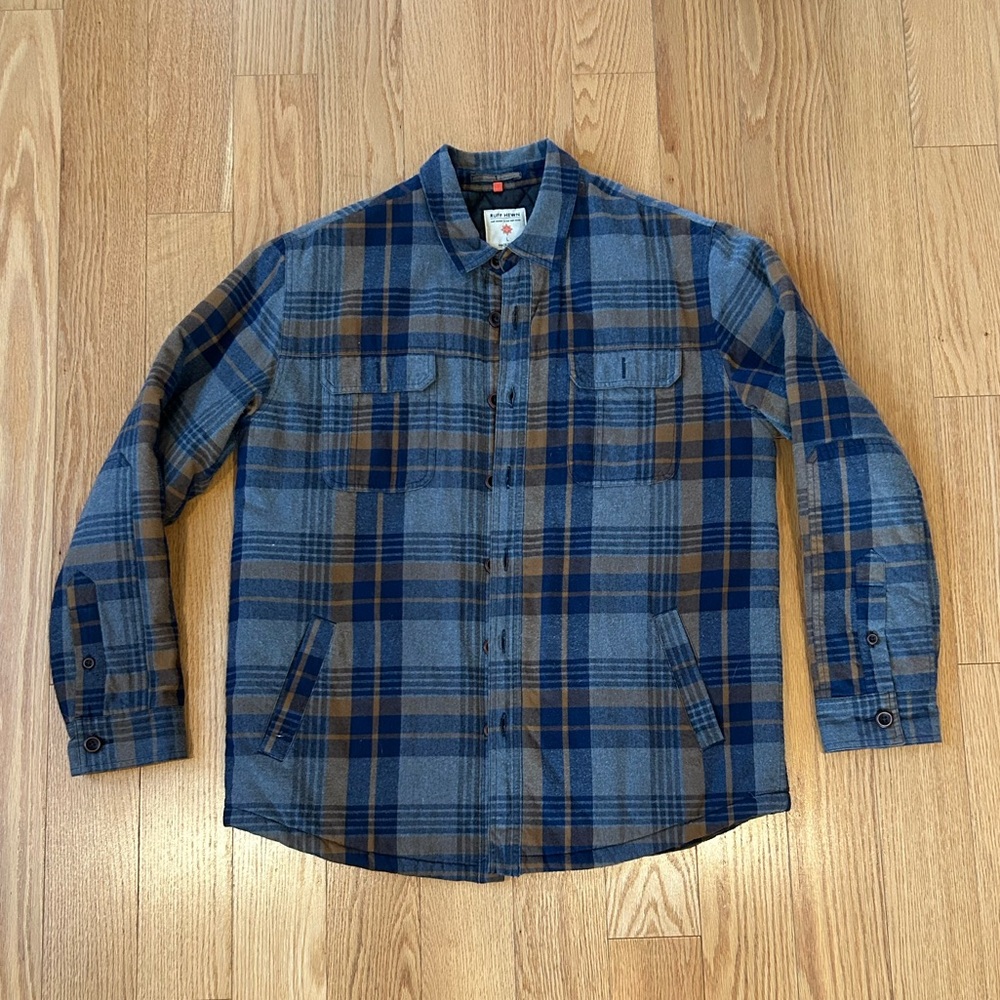 Ruff Hewn Grey Plaid Quilted Jacket